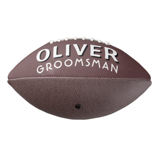 Aangepaste Groomsman naam bruiloft Datum keepomwil American Football (Gedraaid 270)