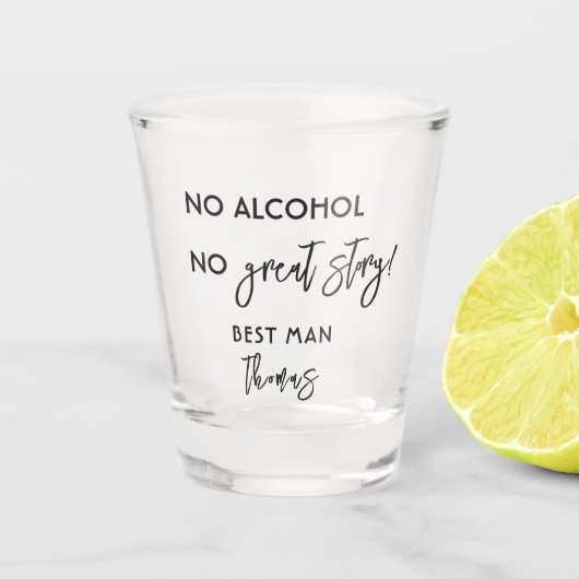 Aangepaste Groomsmen Gift Best Man Party Shooters Shot Glas (Voorkant)