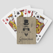 Aangepaste Groomsmen Pokerkaarten (Achterkant)