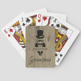 Aangepaste Groomsmen Pokerkaarten