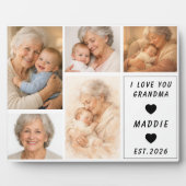 Aangepaste Grootmoeder Fotocollage | Opa en Oma Da Fotoplaat (Voorkant)