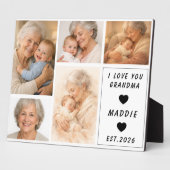 Aangepaste Grootmoeder Fotocollage | Opa en Oma Da Fotoplaat (Zijkant)
