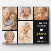 Aangepaste Grootmoeder Fotocollage | Opa en Oma Da Fotoplaat (Voorkant)