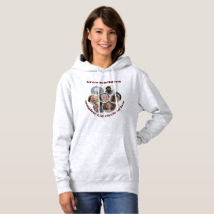 Aangepaste Grootmoeder / kinderen 7 Cirkel Fotocol Hoodie