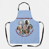 Aangepaste Grootmoeder / kinderen 7 Cirkel Fotocol Schort (Voorkant)