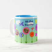 Aangepaste grootmoeder / Mok moeder Moederdag (Voorkant links)