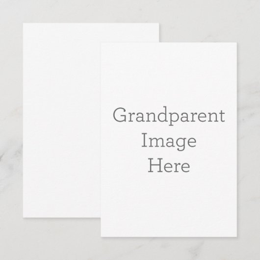 8.9 x 12.7 cm Enkele bedankkaart (Voorkant / Achterkant)