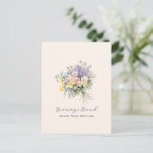 Aangepaste Grootmoeders Boeket Bloem Kleinkinderen Briefkaart (Staand voorkant)