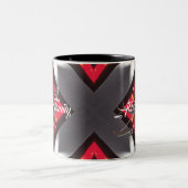 Aangepaste grootouders - Coffee Coffee Cup Tweekleurige Koffiemok (Center)