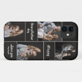 Aangepaste Grootouders Dag Foto's iPhone Case (Achterkant (horizontaal))