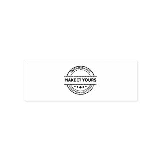 Aangepaste grootte 2.15" x 0.78" zelfinktende stempel