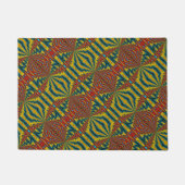 Aangepaste grootte Rood Blauw Geel Moderne Tribal  Deurmat (Voorkant)