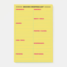 Aangepaste grootwinkellijst post-it® notes