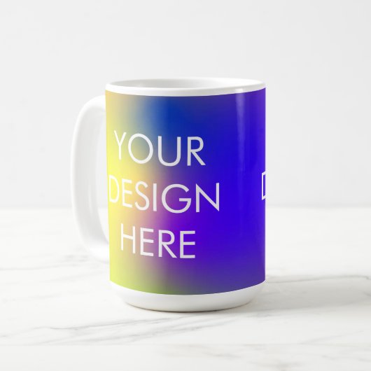 Aangepaste Groovy Gradient Coffee Mok (Voorkant links)