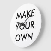 Aangepaste, grote 10,75-inch ronde wandklok (Hoek)