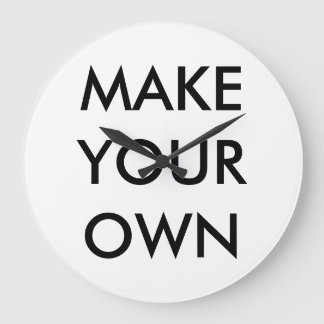 Aangepaste, grote 10,75-inch ronde wandklok