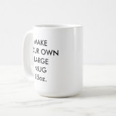 Aangepaste, grote 15 oz klassieke witte Mok (Voorkant links)