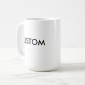 Aangepaste grote 15oz Classic witte Mok (Voorkant links)