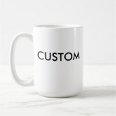 Aangepaste grote 15oz Classic witte Mok (Links)