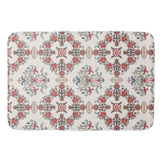 Aangepaste grote bloeipatroon badmat (Voorkant)