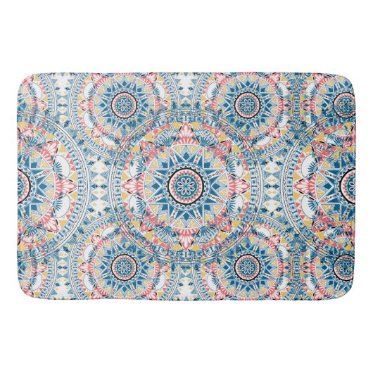 Aangepaste Grote Boho Patroon Badmat (Voorkant)