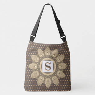 Aangepaste grote cross body canvas tas psychedelis