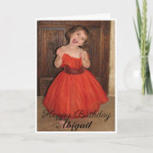 Aangepaste grote foto-dochter Birthday Kaart (Voorkant)