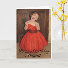 Aangepaste grote foto-dochter Birthday Kaart