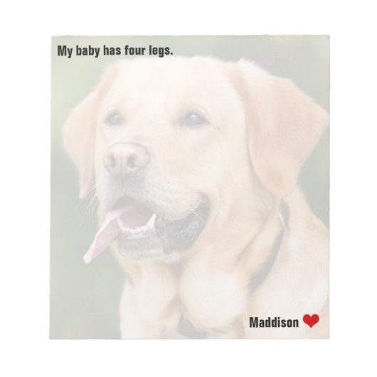 Aangepaste grote foto-persoonlijke foto notitieblok (Voorkant)