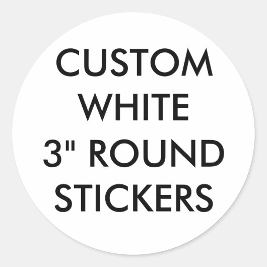 Aangepaste grote glanzende 3" ronde Stickers (Voorkant)