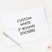 Aangepaste grote glanzende 3" ronde Stickers (Envelop)