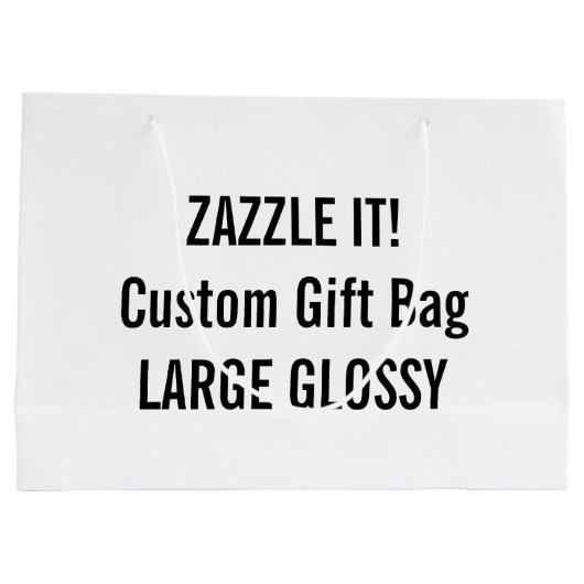 Aangepaste, GROTE GLOSSY Cadeauverpakking Blanco S Groot Cadeauzakje (Achterkant)