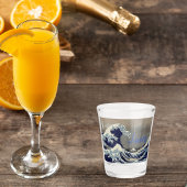 Aangepaste grote golf japans schilderij shot glas