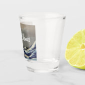 Aangepaste grote golf japans schilderij shot glas (Rechts)