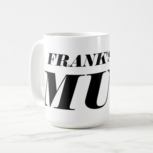 Aangepaste grote jumbo XL-mok Koffiemok (Voorkant links)