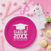 Aangepaste grote klasse van 2025 afstudeerfeest papieren bordje (Feest)