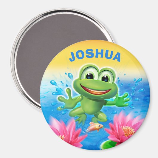 Aangepaste grote koelkast magneet springende kikke (Voorkant / Achterkant)