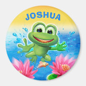 Aangepaste grote koelkast magneet springende kikke (Voorkant)