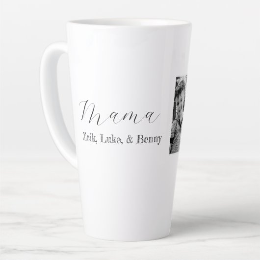 Aangepaste grote latte Mok (Linkerhoek)