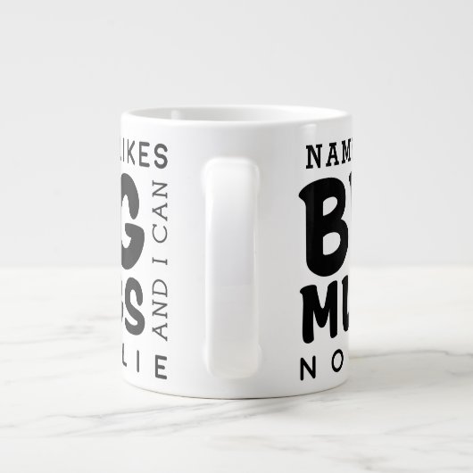 Aangepaste Grote Mok Citaat (Achterkant)