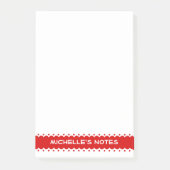 Aangepaste grote Post-it® notes met schattige rode (Voorkant)