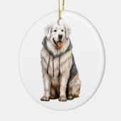 Aangepaste Grote Pyreneeën Dog Keramisch Ornament (Links)