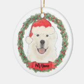 Aangepaste Grote Pyreneeën Keramisch Ornament (Links)