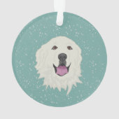 Aangepaste Grote Pyreneeën Ornament (achterkant)