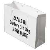 Aangepaste grote tas met cadeau, lege Sjabloon Large Cadeautasje (Achterkant Gekanteld)