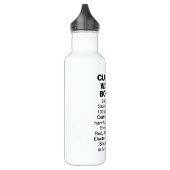 Aangepaste grote witte roestvrij stalen waterfles waterfles  (Links)