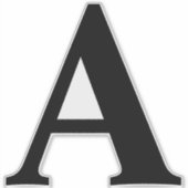 Aangepaste grote zelfklevende letter van 8 inch sticker (Voorkant)
