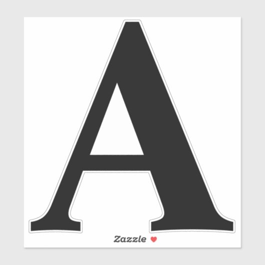 Aangepaste grote zelfklevende letter van 8 inch sticker (Vel)