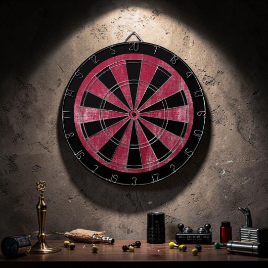 Aangepaste Grunge Rode Spel Dartbord