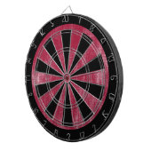 Aangepaste Grunge Rode Spel Dartbord (Voorkant Rechts)